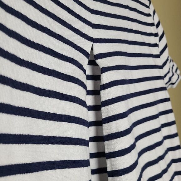 1901 Navy Striped Short Sleeve T-shirt - Picture 6 of 8